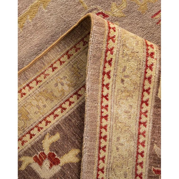 Isabelline Sarria One-of-a-Kind 9' 4" X 12' 2" 2000s Wool Area Rug in Beige