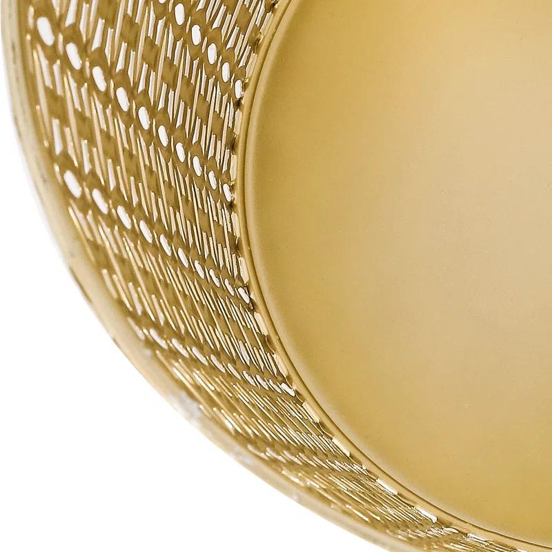 Rosdorf Park Arvil Golden Round Metal End Table(set of 2)