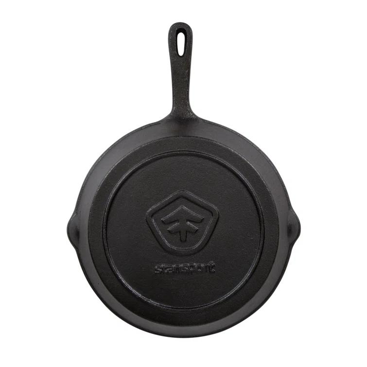 Oster 3 Piece Cast Iron Pre-Seasoned Frying Pans