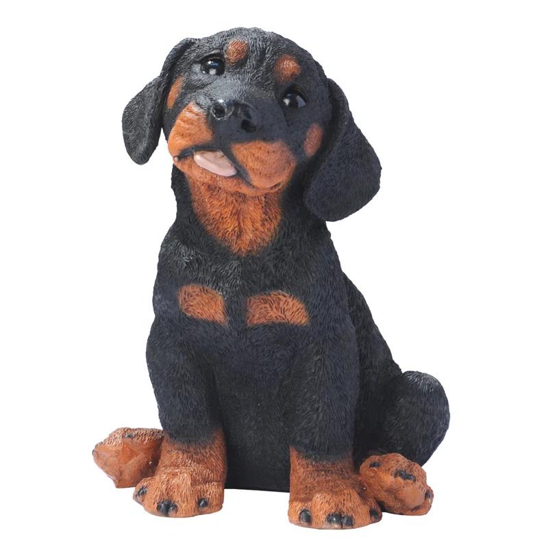 Design Toscano Rotweiler Puppy Dog Figurine & Reviews | Wayfair