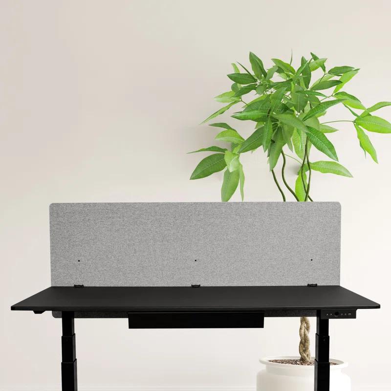 Stand Up Desk Store Fabric 3 Panel Desk Partition