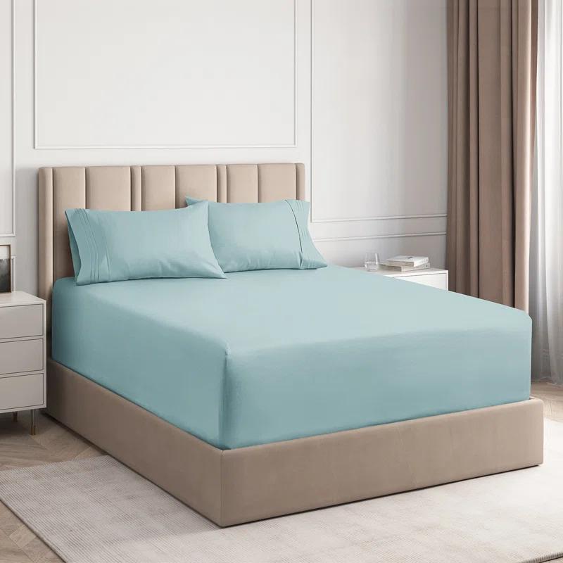 CGK Linens Extra Deep Pocket luxury Sheet Set - Solid Ultra Soft & Cooling Sheet Sets