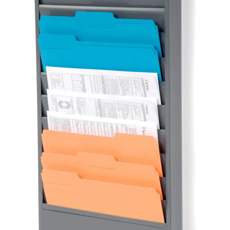 Global Industrial Stainless Steel Hanging Files Open