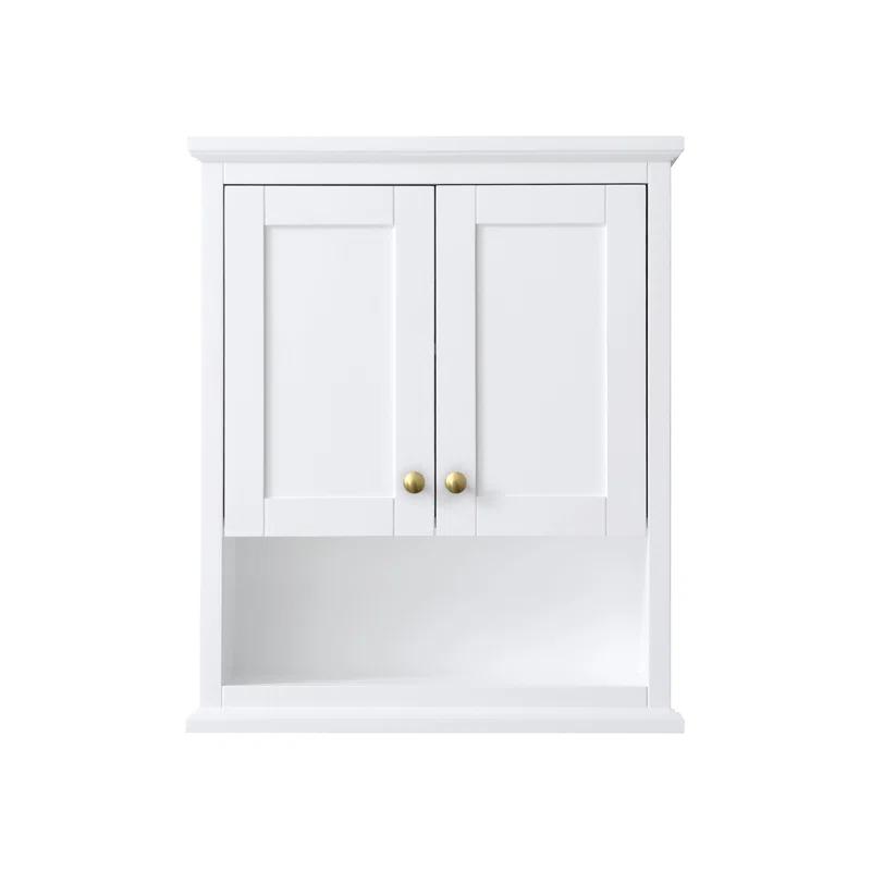 Wyndham Collection Avery Solid Wood Wall Over The Toilet Storage