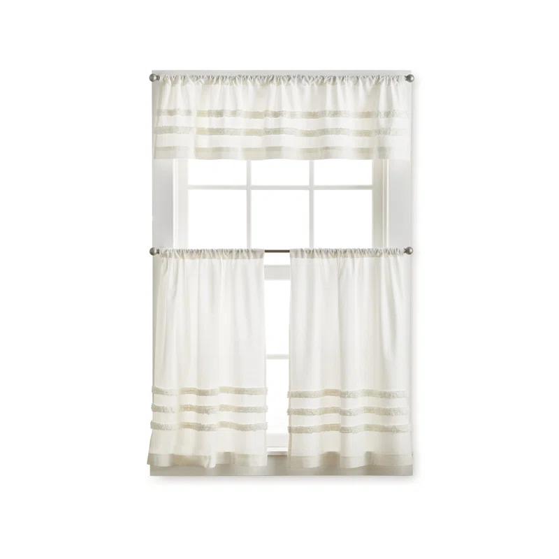 Martha Stewart Linen Tailored 60" Kitchen Curtain