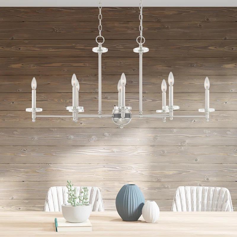 Willa Arlo™ Interiors Christofer 8 - Light Dimmable Transitional Linear Chandelier