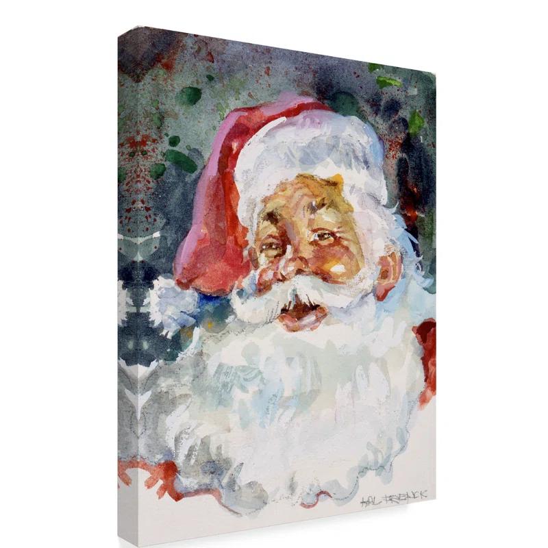 Trademark Fine Art Hal Frenck " Santa Face " by Hal Frenck