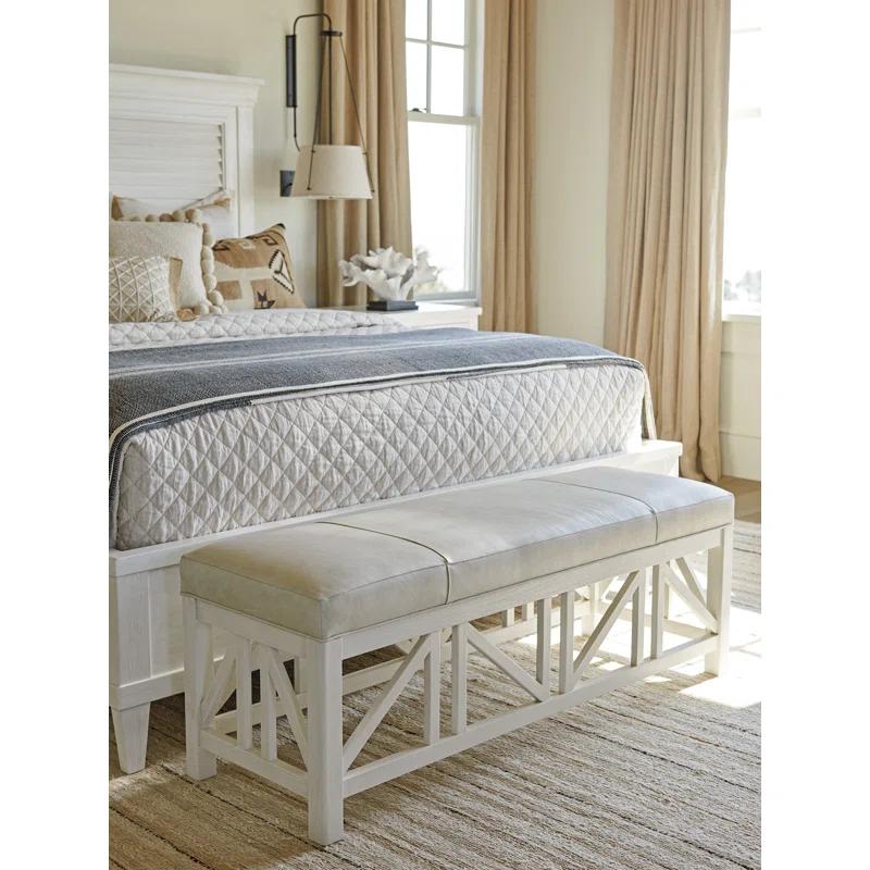 Ocean Breeze Birkdale Leather Bench