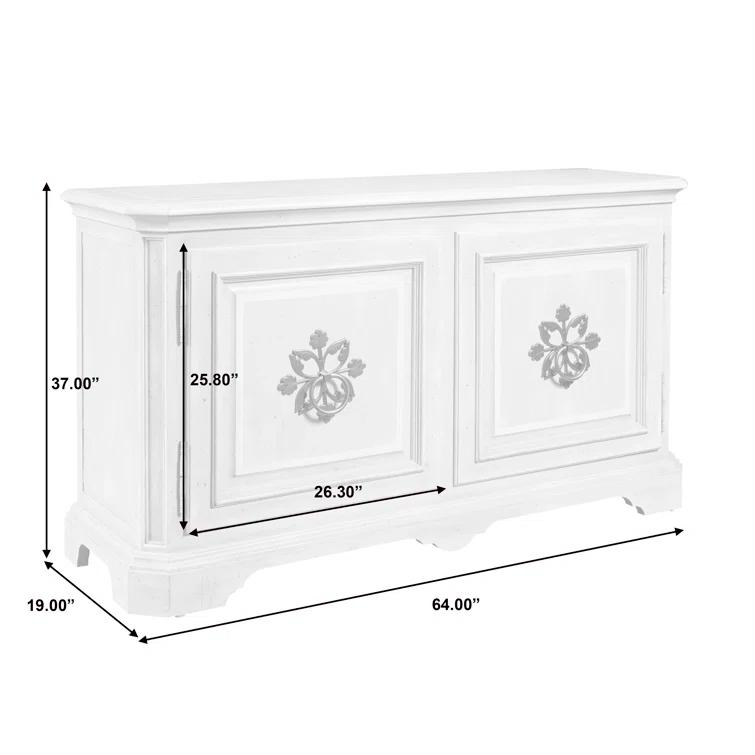 Pulaski Furniture Antique French 2 Door Credenza