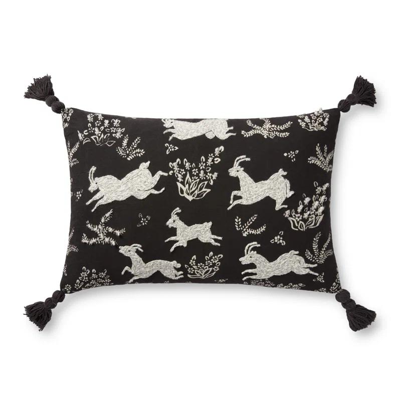 Tassels Cotton Throw Pillow