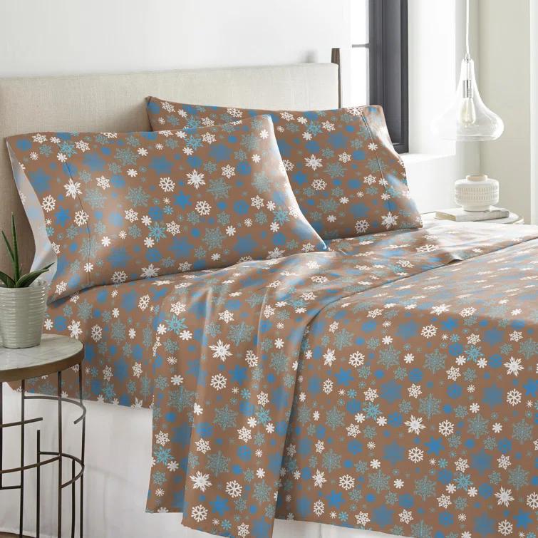 Pointehaven Flannel Damask Sheet Set