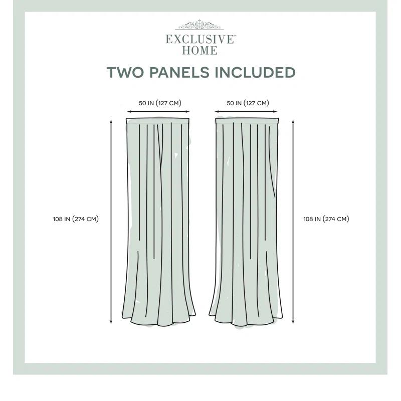 Amalgamated Textiles Darma Synthetic Sheer Curtain Pair