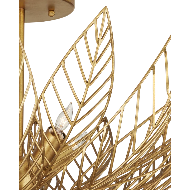 Currey & Company Leaflace Semi-Flush Mount