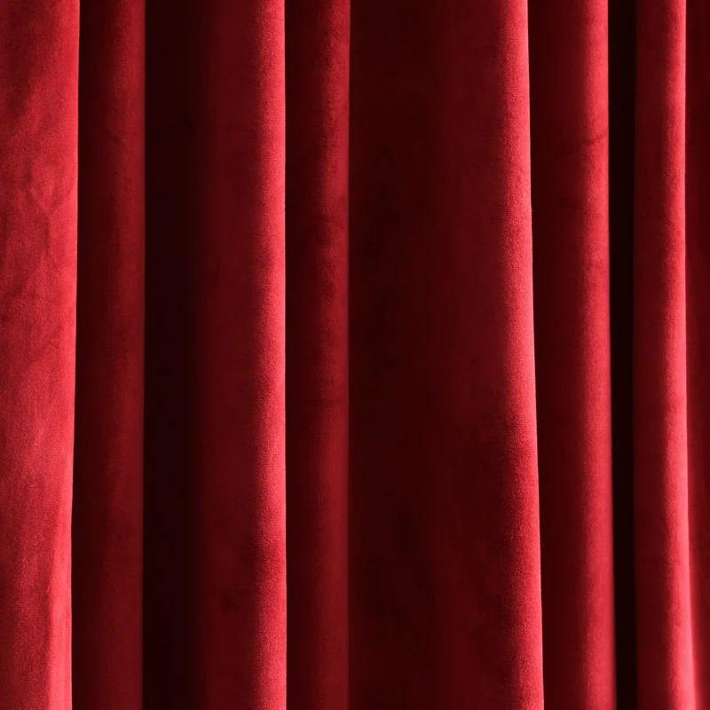 Lush Decor Prima Velvet Solid Velvet Room Darkening Curtain Pair (Set of 2)
