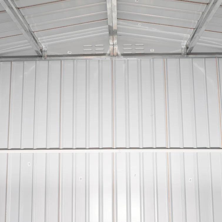 Jaxpety Outdoor 8 ft. W x 8 ft. D Metal Storage Shed