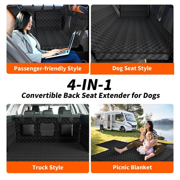 HomLux Dog Car Seat Cover For Back Seat