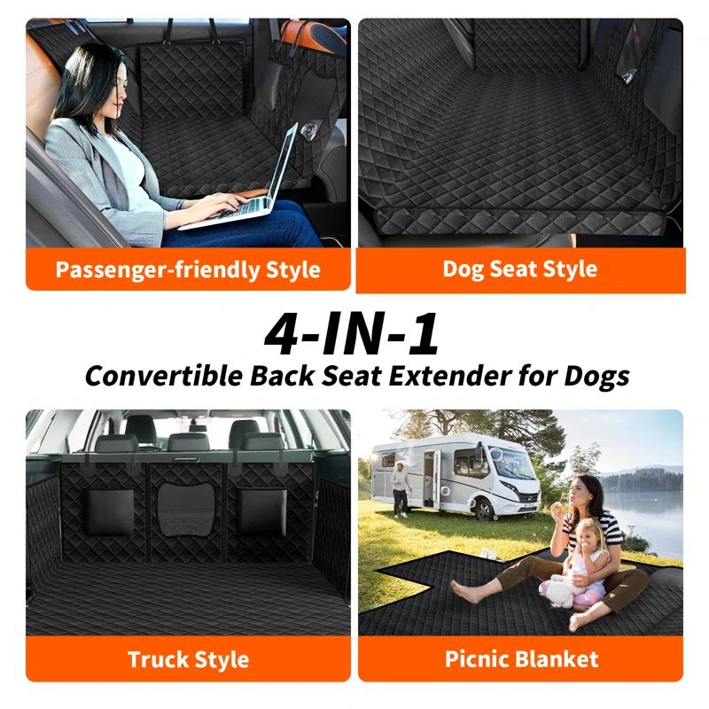 HomLux Dog Car Seat Cover For Back Seat