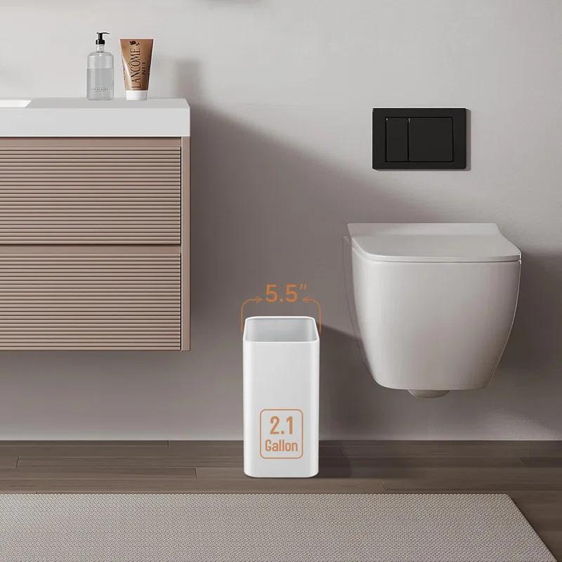 Stainless Steel Open-Top Trash Can - 2.1 Gallons