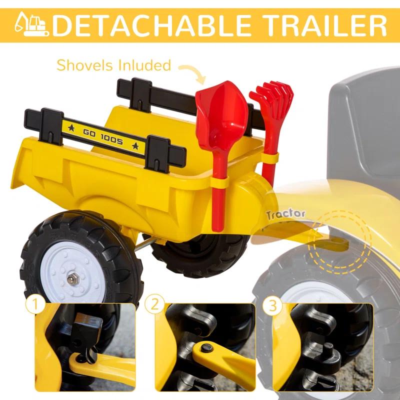 Aosom Aosom 1 Seater Tractors / Construction Pedal Ride On