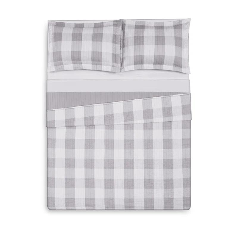 Truly Soft Buffalo Plaid Farmhouse / Country Plaid Quilt Set