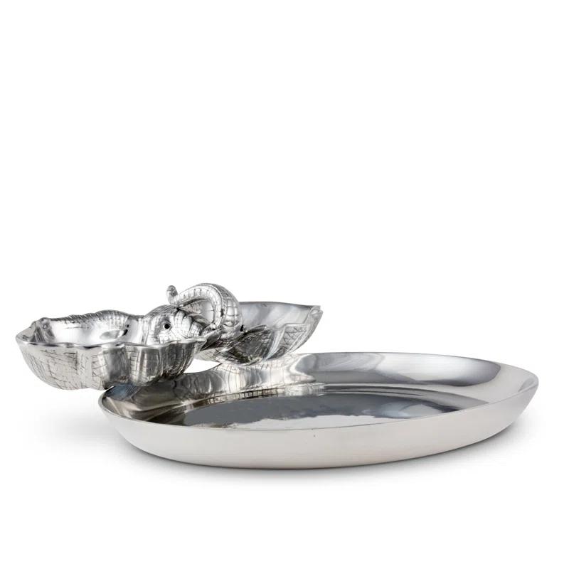 Arthur Court Designs Arthur Court Designs Elephant Aluminum Chips And Dip Platter