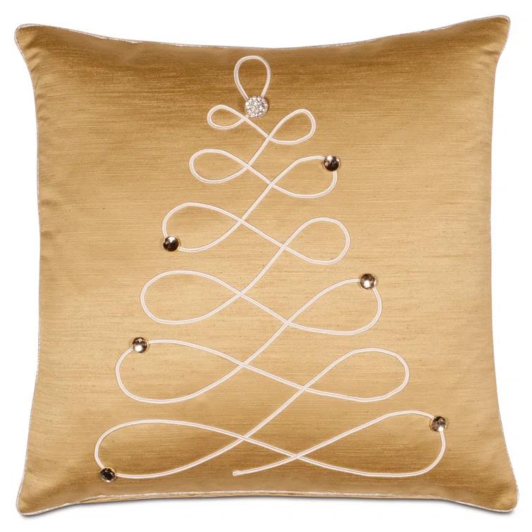 Eastern Accents Holiday Embroidered Throw Pillow