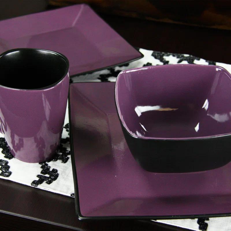 Wrought Studio™ Laurendeau 16 Piece Stoneware Dinnerware Set - Service for 4