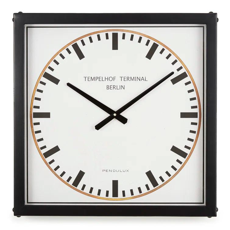 Zimlay Tempelhof Terminal Clock With Black Finish 60320007