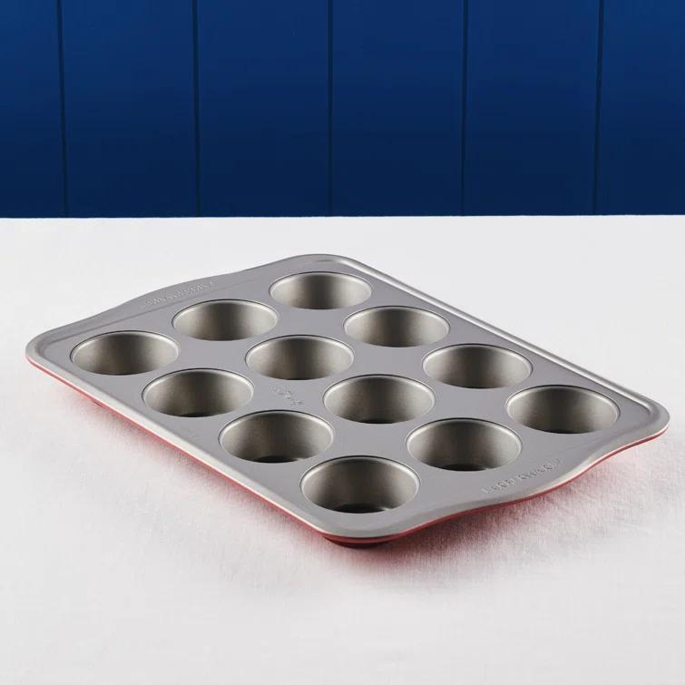 Farberware Farberware Disney Bake With Mickey Mouse Nonstick Muffin Pan / Cupcake Pan, 12 Cup, Red