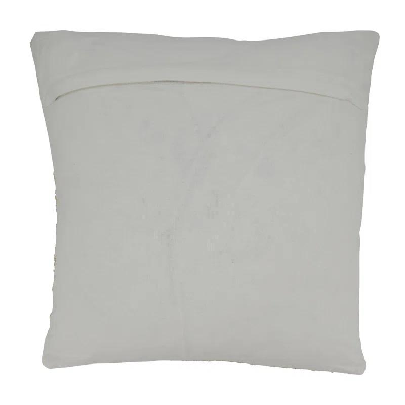 Saro Rosamund Collection Floral Cotton Throw Pillow