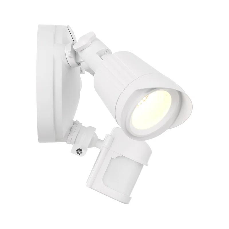 120 Watt 2 - Head LED Hardwired Dusk to Dawn Outdoor Security Flood Light with Motion Sensor
