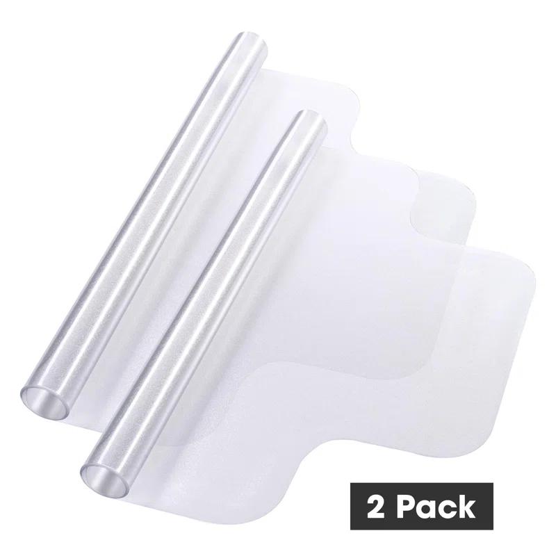 Hard Floor Beveled Standard Lip Chair Mat (Set of 2)