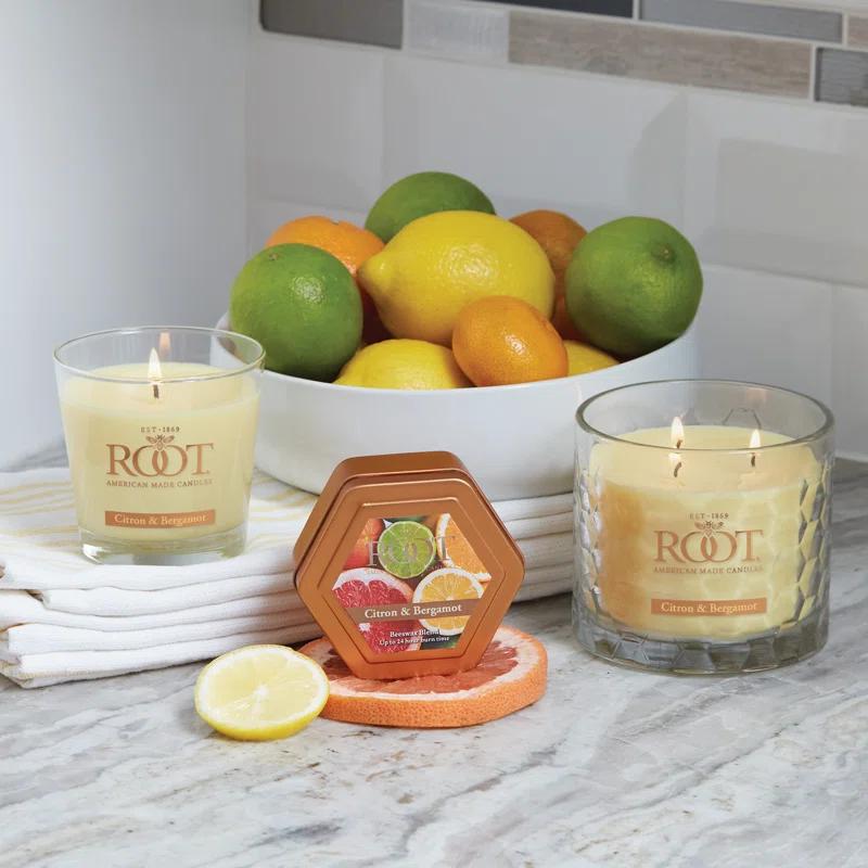 Root Candles Citron and Bergamot Scented Jar Candle