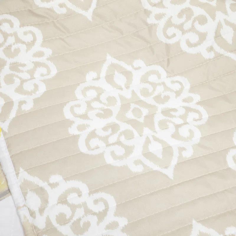 Lush Decor Yellow Reversible 8 Piece Quilt Set