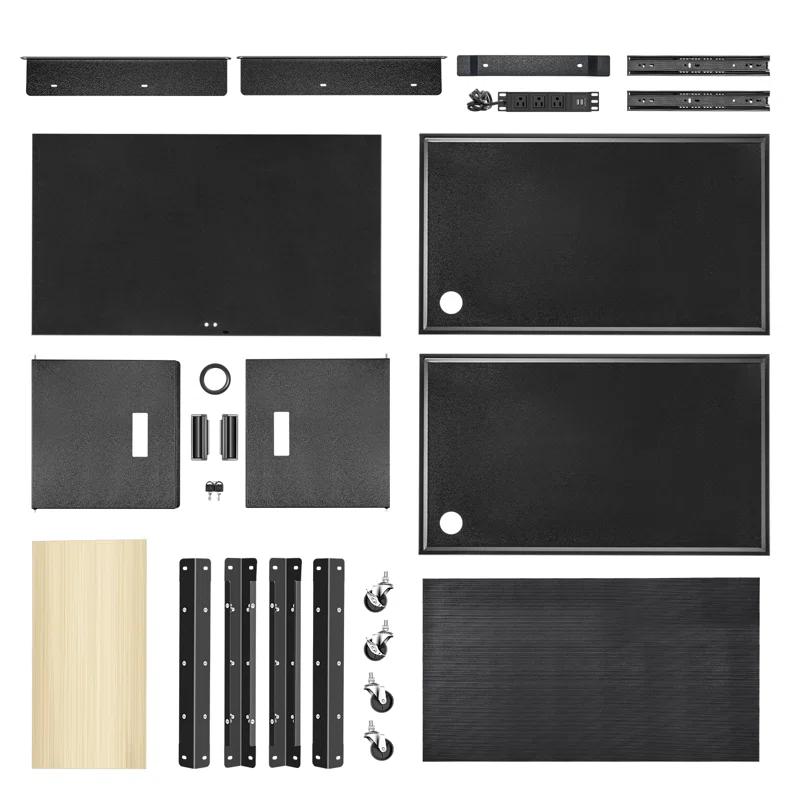 DNA Motoring 58'' H x 33'' W AV Cart