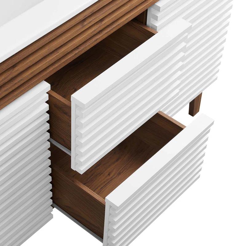 Trio Supply House Modway Render 48" Double Sink Bathroom Vanity