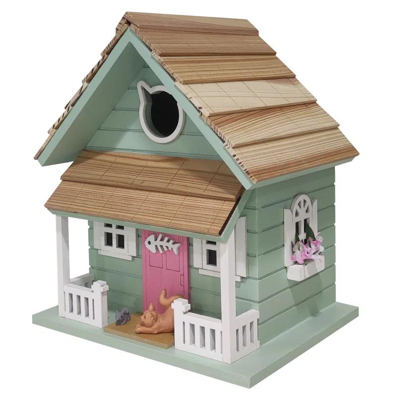 Home Bazaar Kitty Cottage Birdhouse
