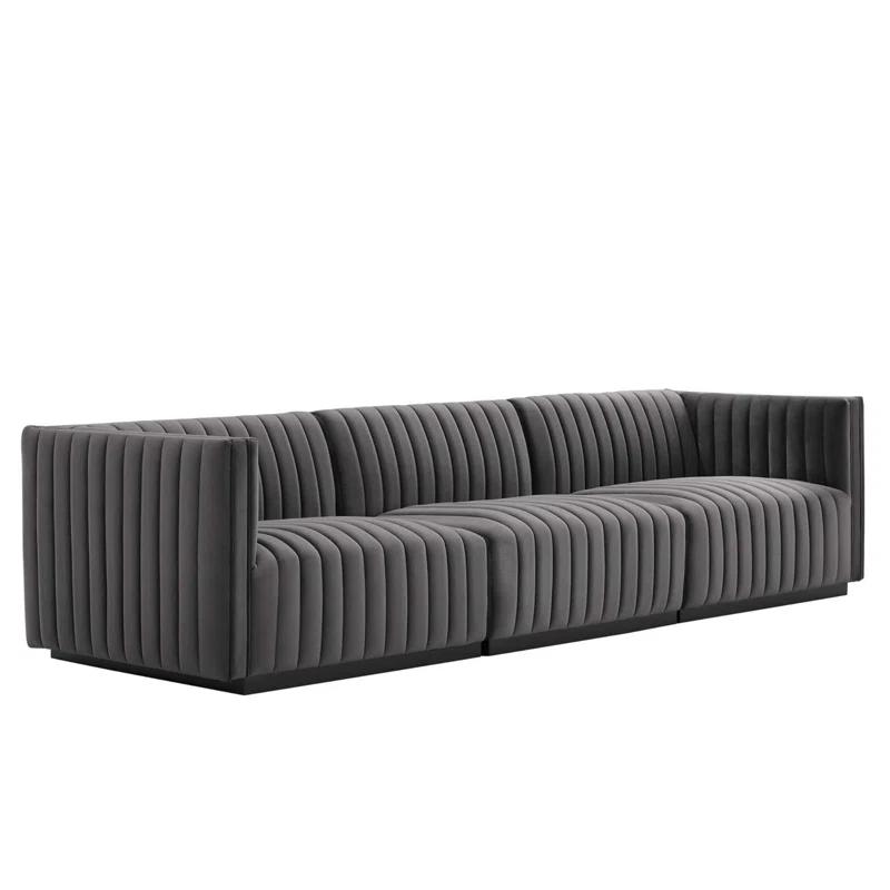 Conjure Channel Tufted Upholstered Fabric Sofa by Modway