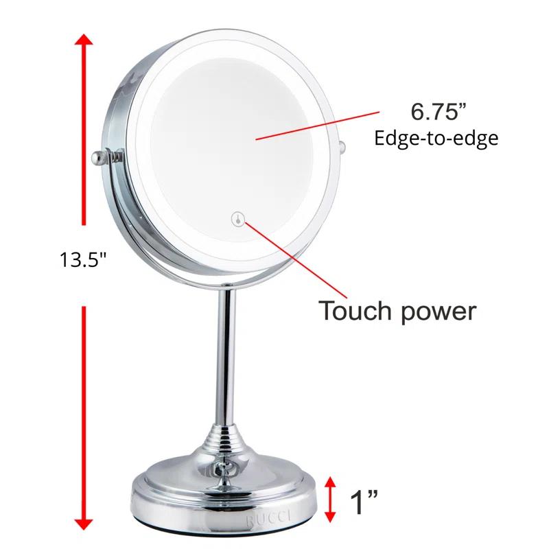Metal Flat LED Mirror
