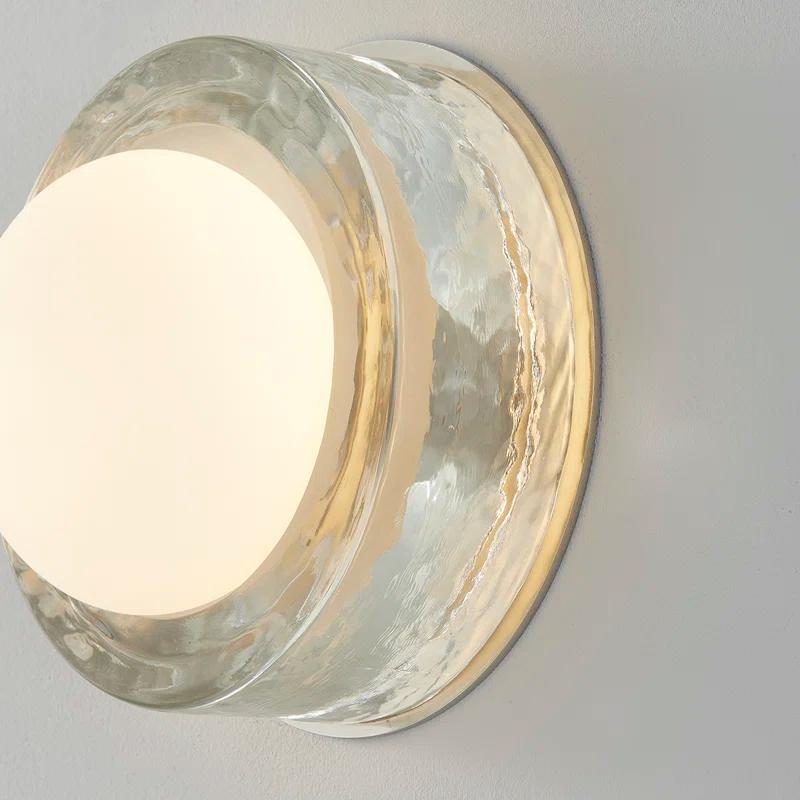 Ravi Round Sconce - Polished Nickel