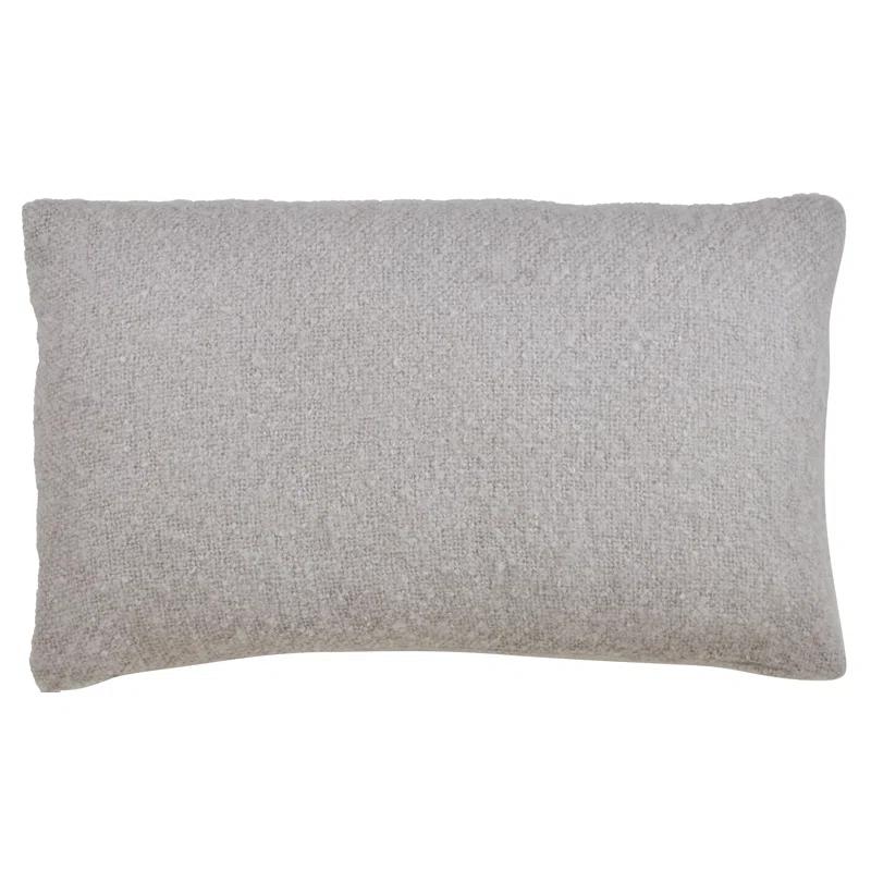 Saro Angora Collection Reversible Throw Pillow