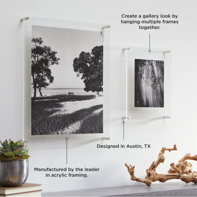 Double Panel Floating Acrylic Picture Frame