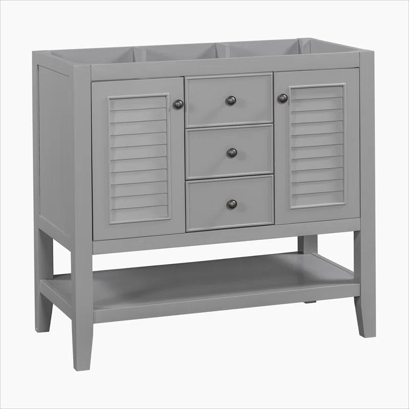 DSUNNER 36" Bathroom Vanity without Sink, Cabinet Base Only