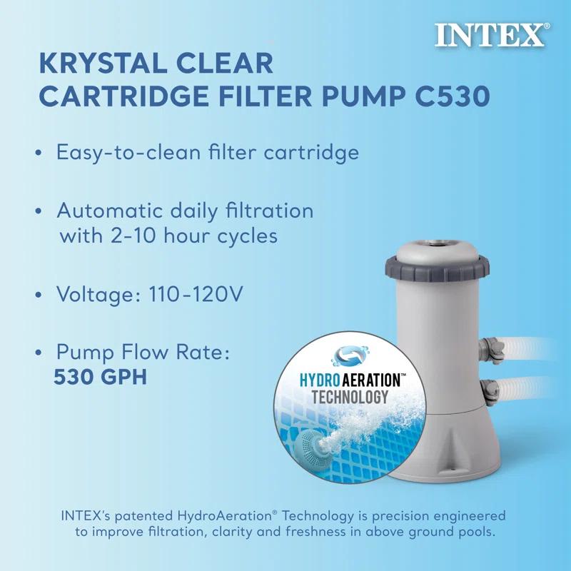 Intex Intex Easy Set Inflatable Kid Swimming Pool with Filter Pump