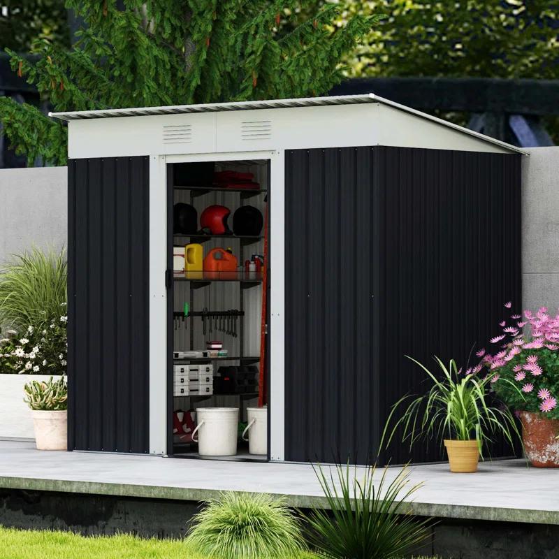 Outsunny 85.5" W x 48" D Storage Shed
