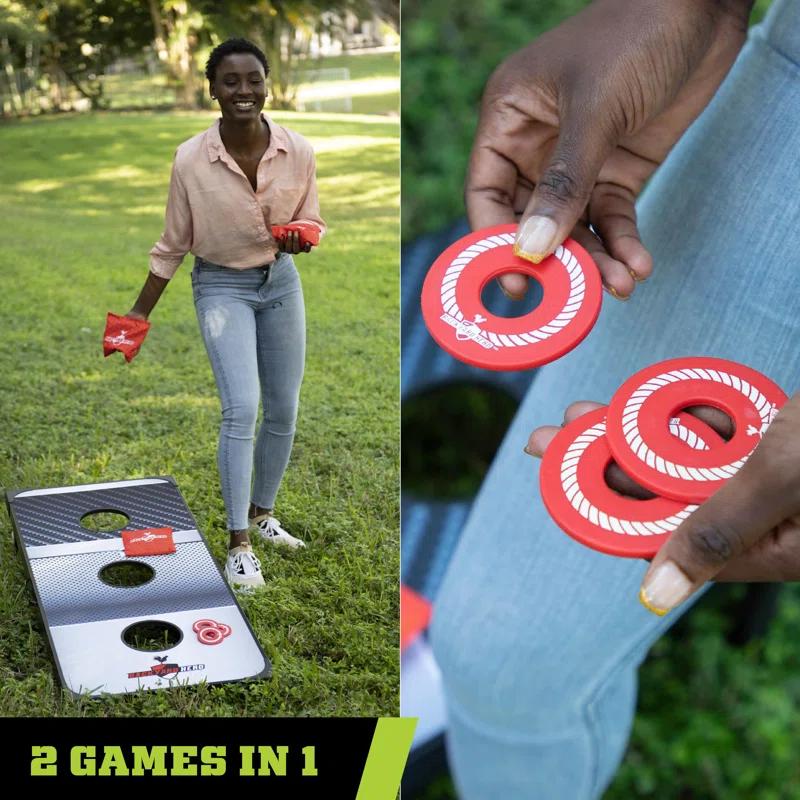 Backyard Hero Backyard Hero 48" Tailgate Combo Bean Bag Toss and Washer Toss Games