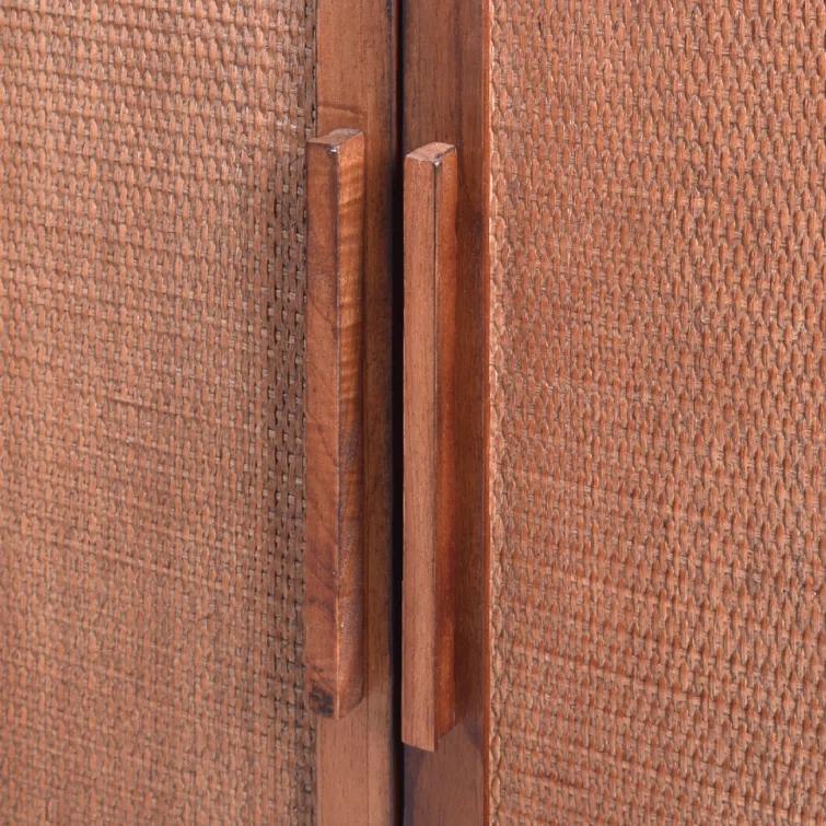 Hopper Studio Delancey Solid Wood 2-Door Rattan Cabinet, Stylish Accent Piece & Reviews | Wayfair