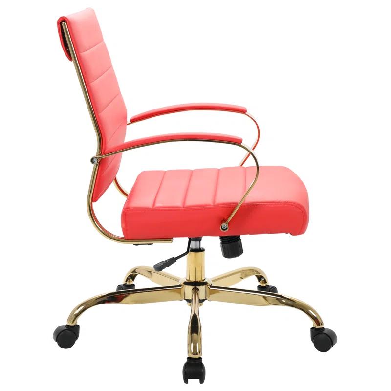 Everly Quinn Naudain Leather Office Conference Chair Modern Executive Meeting Room Chairs