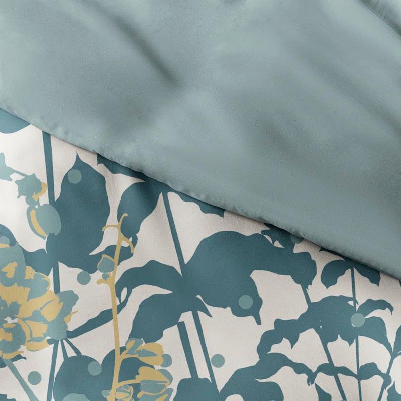 Boho Flower Reversible Duvet Cover Set