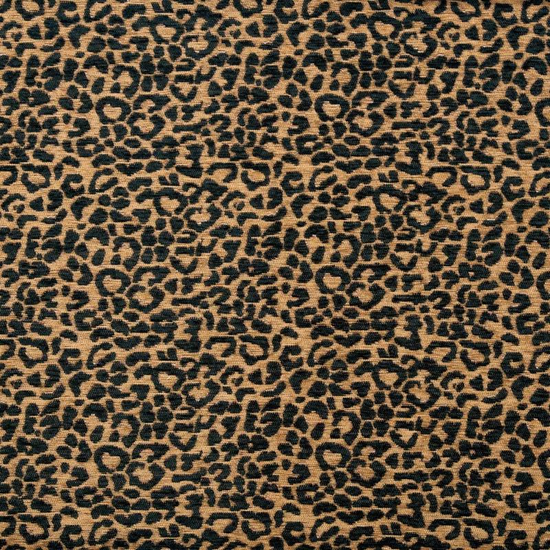 Adrienne Gold Black Leopard Print Chenille Fabric Classic Modern Rustic Duvet Cover Set